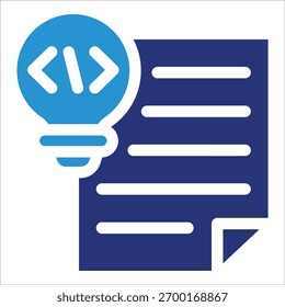 Idea Script Icon Element For Design