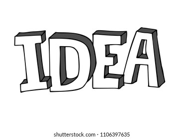 Idea set , Doodle style