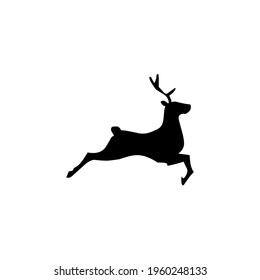 an idea of ​​deer shadow vector illustration