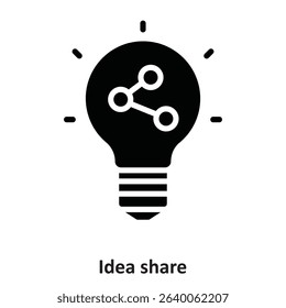 Idea share Vector Icon which can easily modify or edit
