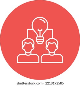 Idea Sharing vector icon. Can be used for printing, mobile and web applications.