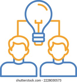 Idea Sharing vector icon. Can be used for printing, mobile and web applications.