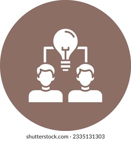 Idea Sharing vector icon. Can be used for printing, mobile and web applications.