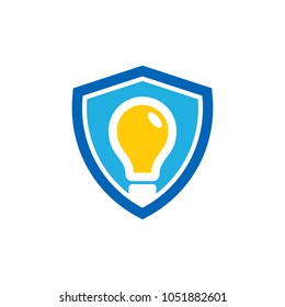 Idea Shield Logo Icon Design