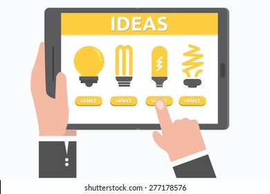 idea shopping,vector, illustration.