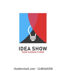 Idea show bulb lamp stage curtain logo