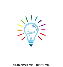 una idea, vektor inteligente y colorido 