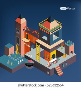Idea Smart city isometric