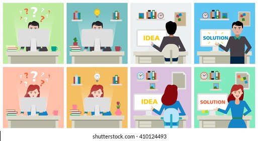Idea and solution development in set .