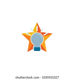 Idea Star Logo Icon Design