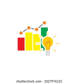 Idea Stat Logo Icon Design