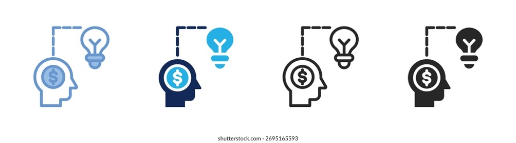 Idea Strategy Icon Collection Featuring Multiple Styles