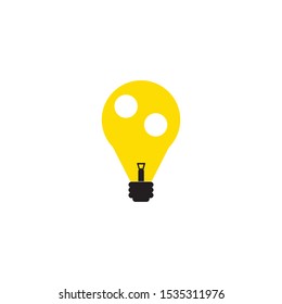 idea symbol or icon, vector creative, light or genius