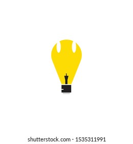 idea symbol or icon, vector creative, light or genius