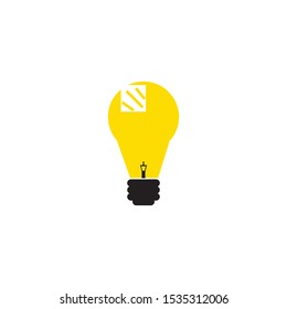 idea symbol or icon, vector creative, light or genius