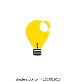 idea symbol or icon, vector creative, light or genius