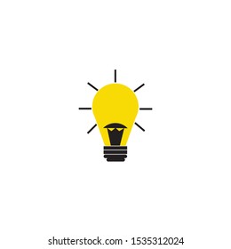 idea symbol or icon, vector creative, light or genius