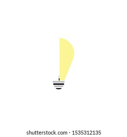 idea symbol or icon, vector creative, light or genius