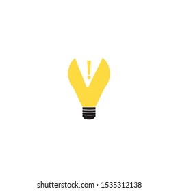 idea symbol or icon, vector creative, light or genius