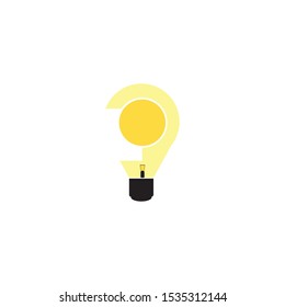 idea symbol or icon, vector creative, light or genius