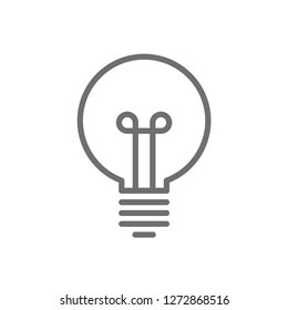 Idea symbol, light bulb lamp vector