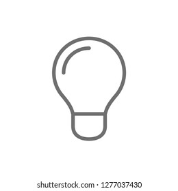 Idea symbol, light bulb lamp vector