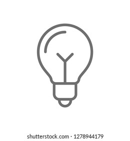 Idea symbol, light bulb lamp vector