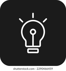 Idea Teamwork and Management icon with black filled line style. creative, innovation, light, bulb, solution, bright, lamp. Vector illustration