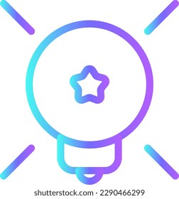 Idea Teamwork and Management icon with blue duotone style. creative, innovation, light, bulb, solution, bright, lamp. Vector illustration