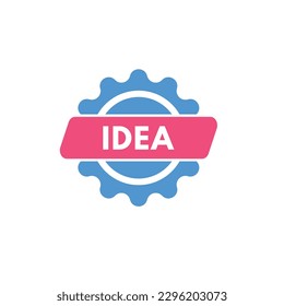 Idea text Button. Idea Sign Icon Label Sticker Web Buttons