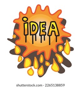 Ideentext mit Graffiti-Design