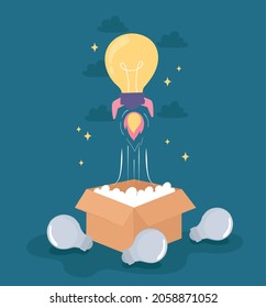 idea, think out of the box concept