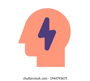idea thinking inspire single isolated icon with flat style