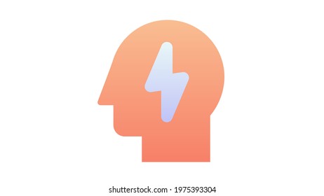 idea thinking inspire single isolated icon with smooth style