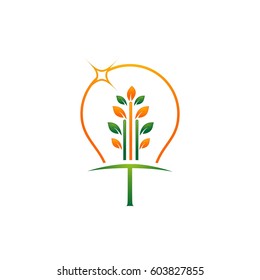 idea tree for ecology concept logo design