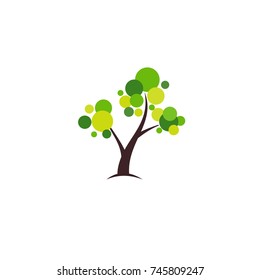 Idea Tree Illustration Logo and Icon Element Template