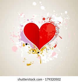Idea of a Valentine's Day Card vector background