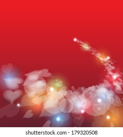 Idea of a Valentine's Day Card vector background