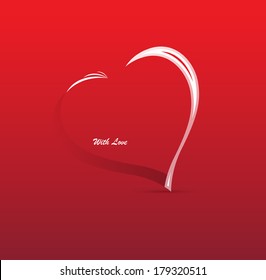 Idea of a Valentine's Day Card vector background