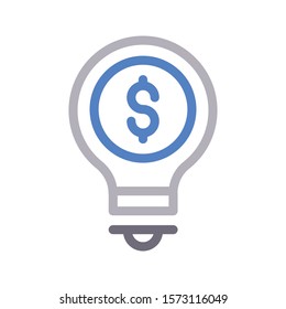 idea vector color line icon 