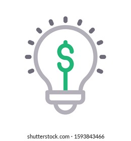 idea vector color line icon 