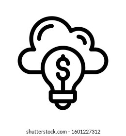 idea vector color line icon 