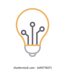 icono de línea de color vectorial idea 