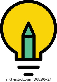 idea vector color line icon