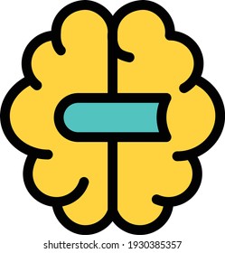 idea vector colour line icon