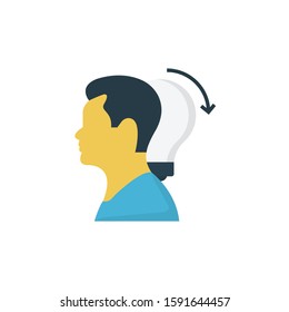 idea vector flat color icon 