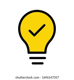 idea vector flat color icon 