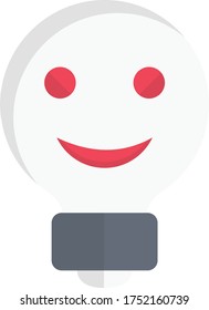 idea vector flat color icon 