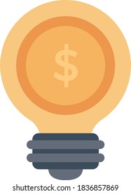 idea vector flat color icon