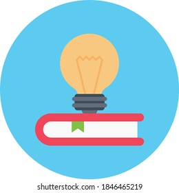 idea vector flat colour icon 